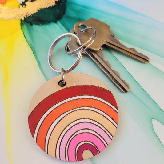 Lesbian Pride Keyring