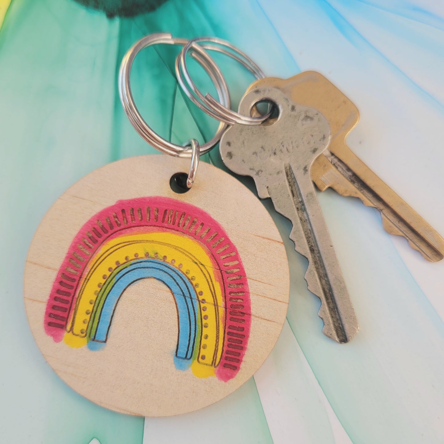 Pansexual Pride Keyring