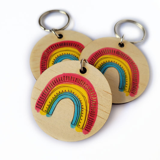 Pansexual Pride Keyring