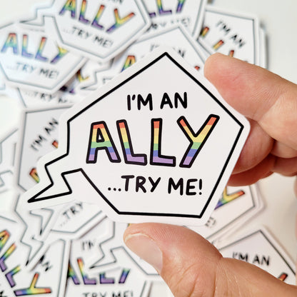 LGBTQIA+ Ally Vinyl Sticker