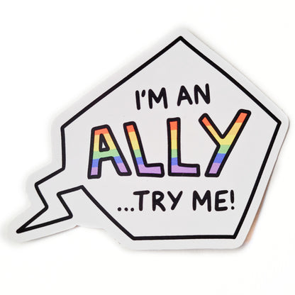 LGBTQIA+ Ally Vinyl Sticker