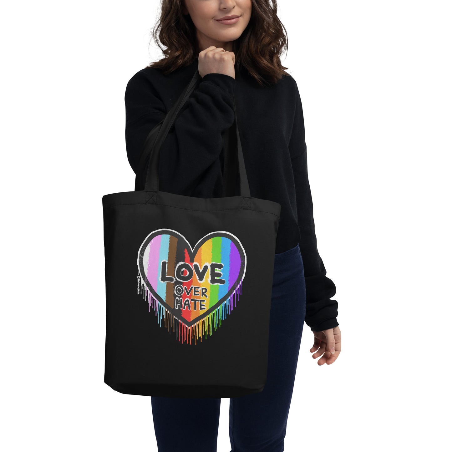 Love Over Hate Eco Tote Bag