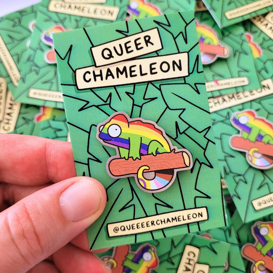 Queer Chameleon Pin